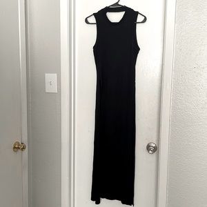 Charlotte Russe Black Open Back Shirt